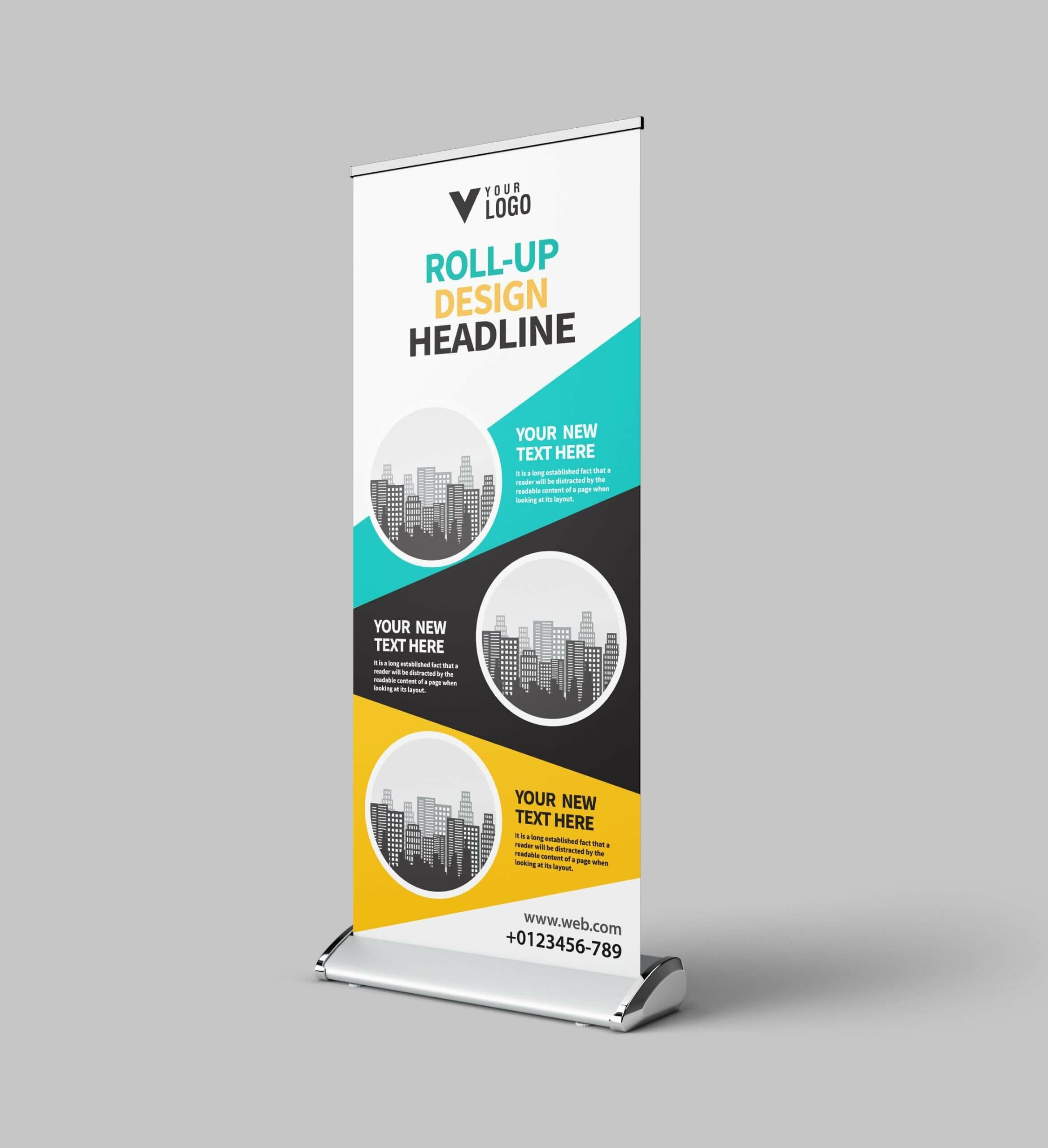Pull-up banner printing